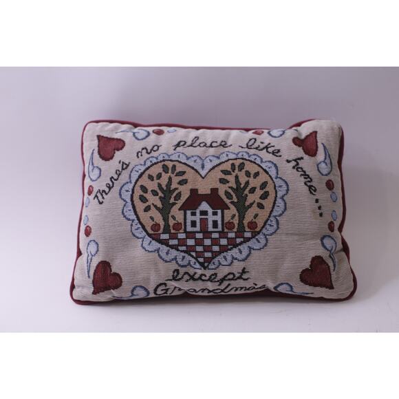 Embroidered, There's no place like home except Grandma's, Throw Pillow, Decorat - Picture 1 of 4